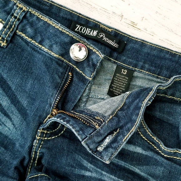 Bling Denim Shorts |SZ•13 Teens - Picture 2 of 4